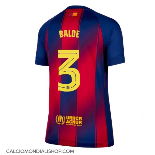Maglie da calcio Barcelona Alejandro Balde #3 Prima Maglia Femminile 2025-26 Manica Corta